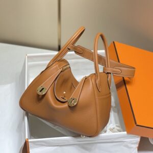 Replica Hermes Lindy Golden Brown - Best Fake Designer Bags