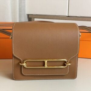 Replica Hermes Sac Roulis Brown - Best Fake Designer Bags