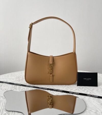 Replica YSL LE 5 A 7 Hobo Brown - Best Fake Designer Bags