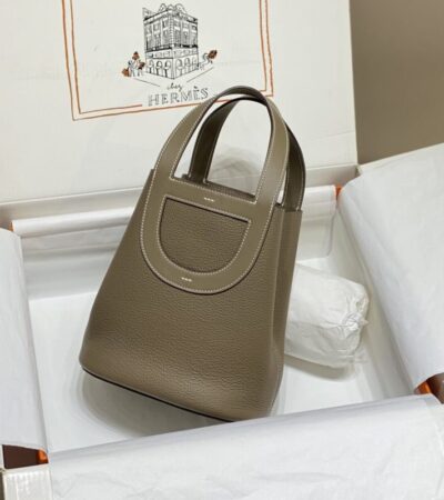 Replica Hermes The Loop Elephant Grey - Best Fake Designer Bags