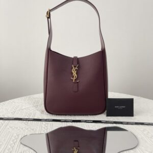 Replica YSL LE 5 A 7 Small Bordeaux - Best Fake Designer Bags