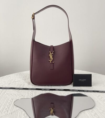 Replica YSL LE 5 A 7 Small Bordeaux - Best Fake Designer Bags