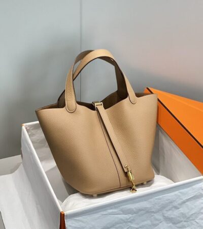 Replica Hermes Picotin Lock Milk Tea - Best Fake Designer Bags