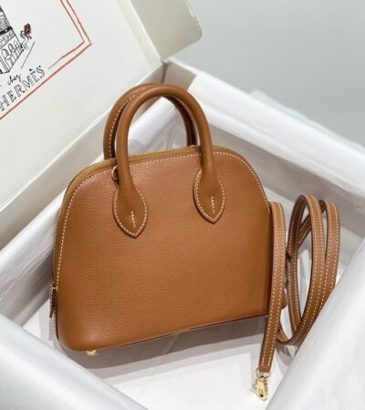 Replica Hermes Mini Bolide - Brown - Best Fake Designer Bags