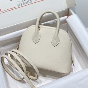 Replica Hermes Mini Bolide - White - Best Fake Designer Bags