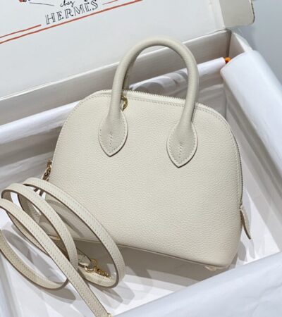 Replica Hermes Mini Bolide - White - Best Fake Designer Bags