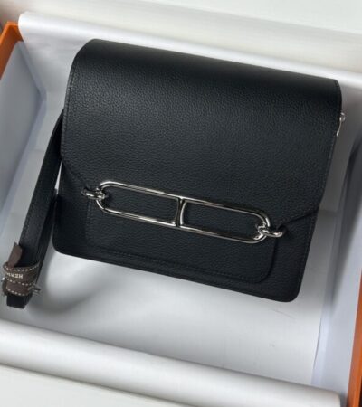 Replica Hermes Sac Roulis Black - Best Fake Designer Bags