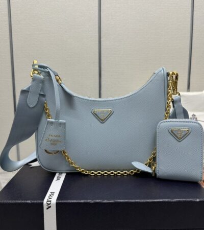 Replica Prada Re-Edition 2005 Blue - Best Fake Designer Bags
