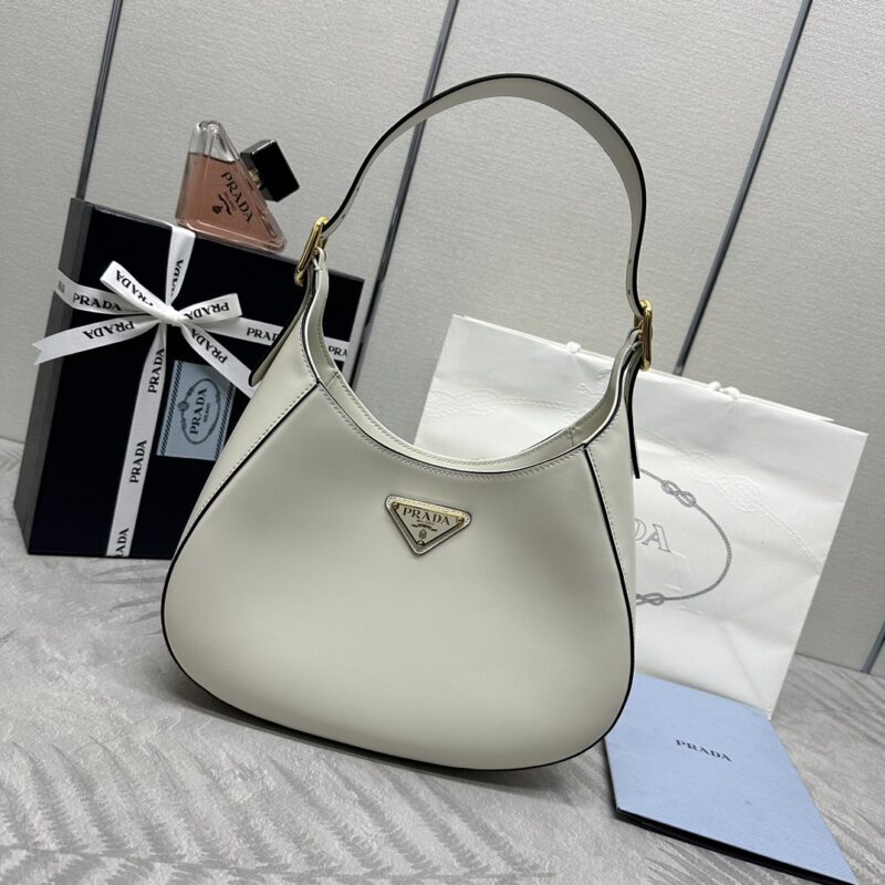 Replica Prada  Cleo Medium White - Best Fake Designer Bags