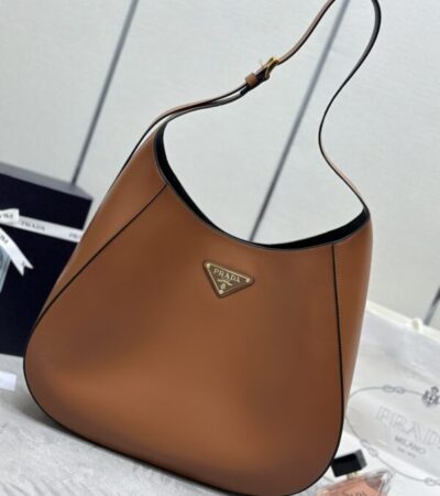 Replica Prada  Cleo Large Brown Bag - Best Fake Designer Bags