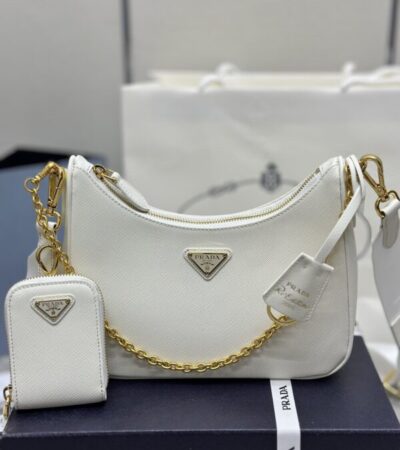 Replica Prada Re-Edition White 2005 - Best Fake Designer Bags