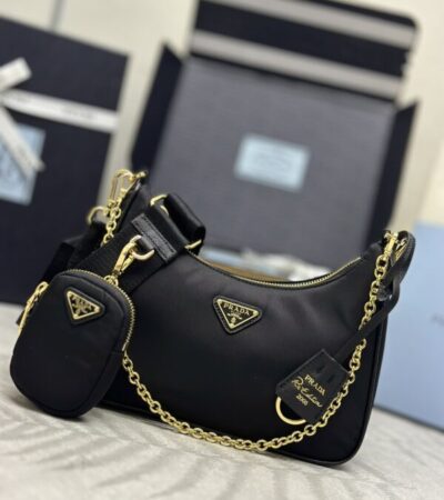 Replica Prada Re-Edition Nylon 2005 Black - Best Fake Designer Bags