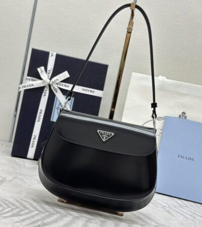 Replica Prada  Cleo Small Black Flap - Best Fake Designer Bags