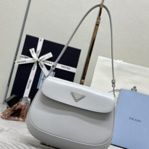 Replica Prada Cleo Small Grey Flap - Best Fake Designer Bags