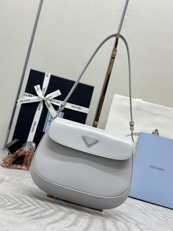 Replica Prada Cleo Small Grey Flap - Best Fake Designer Bags