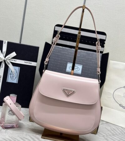 Replica Prada  Cleo Pink Bag With Flap - Best Fake Designer Bags