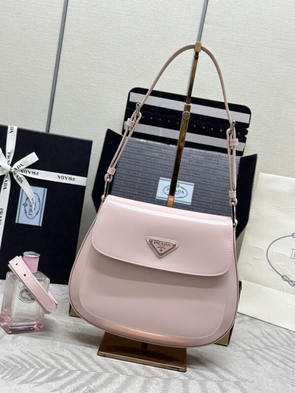 Replica Prada  Cleo Pink Bag With Flap - Best Fake Designer Bags