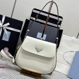 Replica Prada Cleo White Bag With Flap - Best Fake Designer Bags