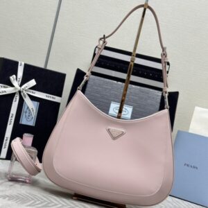 Replica Prada  Cleo Brushed Pink Bag - Best Fake Designer Bags