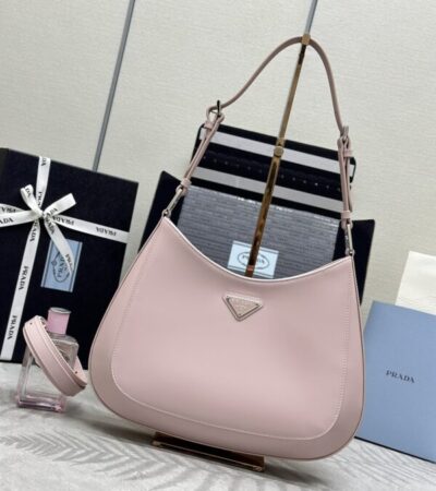Replica Prada  Cleo Brushed Pink Bag - Best Fake Designer Bags