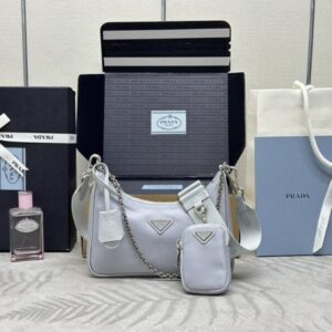 Replica Prada Re-Edition Nylon 2005 Blue - Best Fake Designer Bags