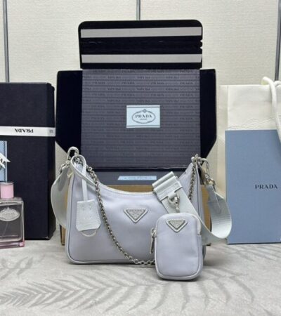 Replica Prada Re-Edition Nylon 2005 Blue - Best Fake Designer Bags