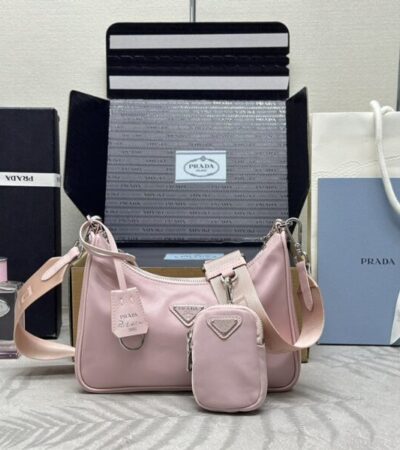 Replica Prada Re-Edition Nylon 2005 Pink - Best Fake Designer Bags