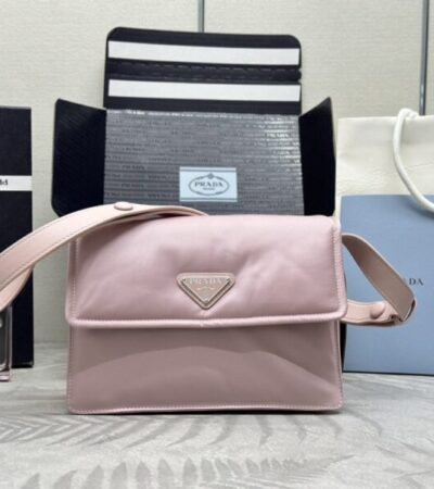 Replica Prada Re-Nylon Shoulder Bag Pink - Best Fake Designer Bags