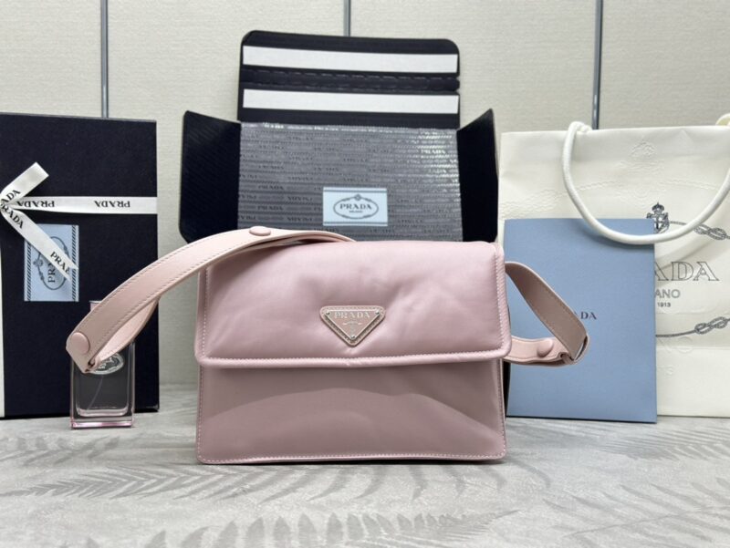Replica Prada  Re-Nylon Shoulder Bag Pink - Best Fake Designer Bags