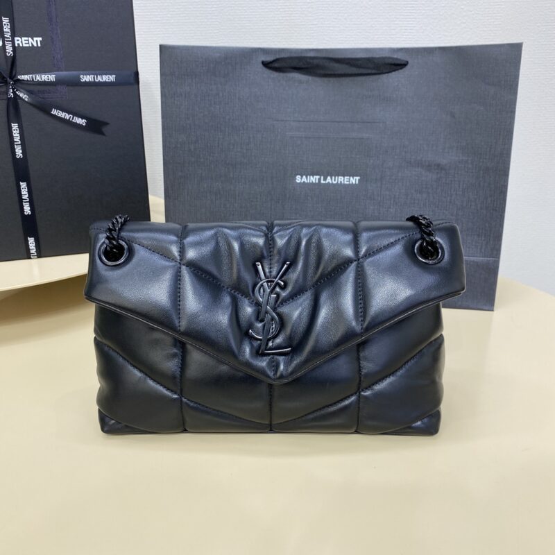 Replica YSL Loulou All Black Puffer - Best Fake Designer Bags