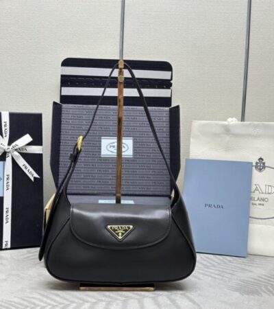 Replica Prada  Small Shoulder Bag Black - Best Fake Designer Bags