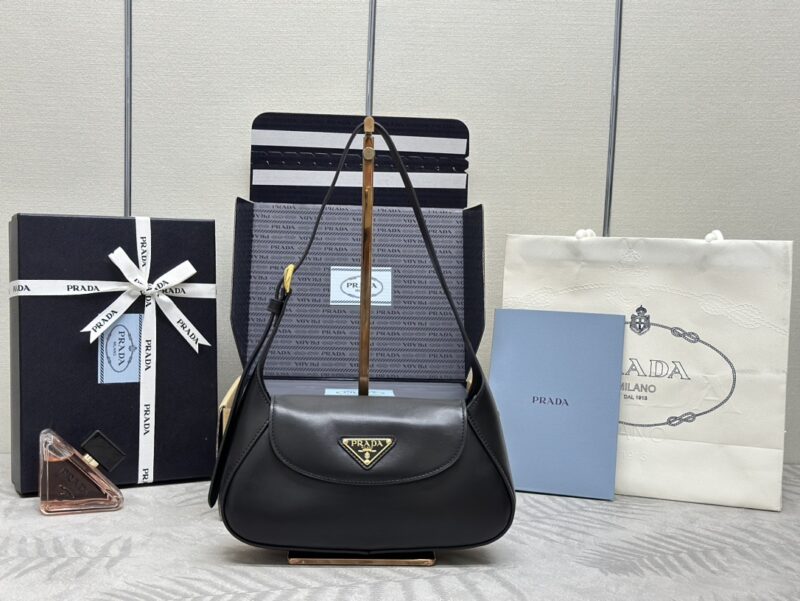 Replica Prada  Small Shoulder Bag Black - Best Fake Designer Bags