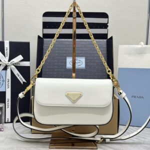 Replica Prada Mini Saffiano White - Best Fake Designer Bags