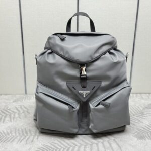 Replica Prada Re-Nylon Grey Backpack - Best Fake Designer Bags