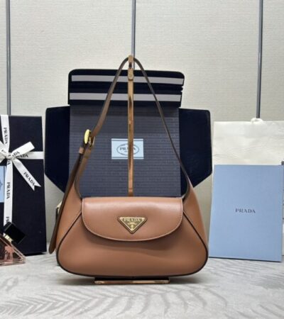 Replica Prada  Small Shoulder Bag Caramel - Best Fake Designer Bags