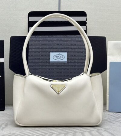 Replica Prada Medium White Shoulder Bag - Best Fake Designer Bags