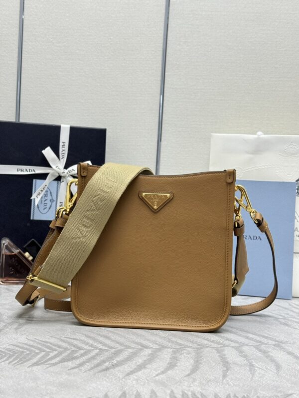 Replica Prada  Saffiano Small Tote Black Brown - Best Fake Designer Bags