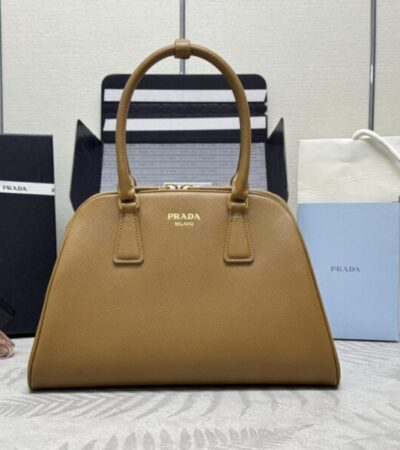 Replica Prada Large Saffiano Caramel - Best Fake Designer Bags