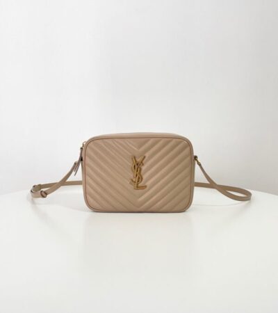 Replica YSL Lou Camera Bag Apricot - Best Fake Designer Bags