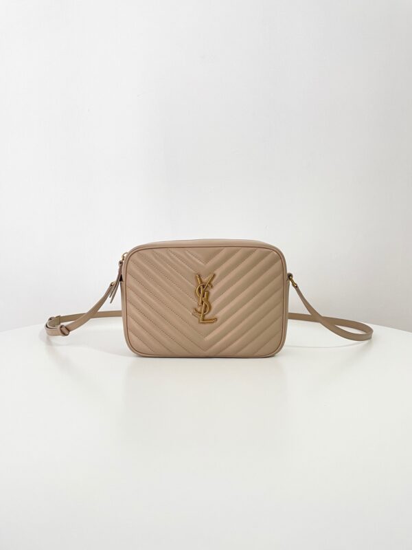 Replica YSL Lou Camera Bag Apricot - Best Fake Designer Bags