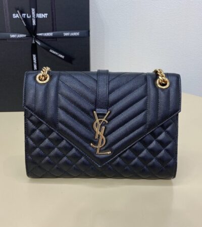 Replica YSL Envelope Crossbody Black - Best Fake Designer Bags