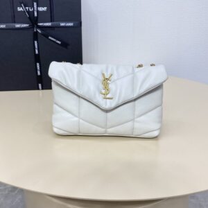 Replica YSL Loulou  White Puffer - Best Fake Designer Bags