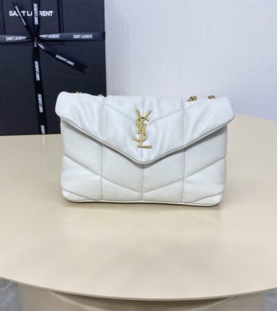 Replica YSL Loulou White Puffer - Best Fake Designer Bags