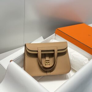 Replica Hermes Halzan  Milk Tea - Best Fake Designer Bags