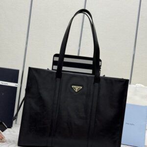 Replica Prada Antique Nappa Tote Black - Best Fake Designer Bags