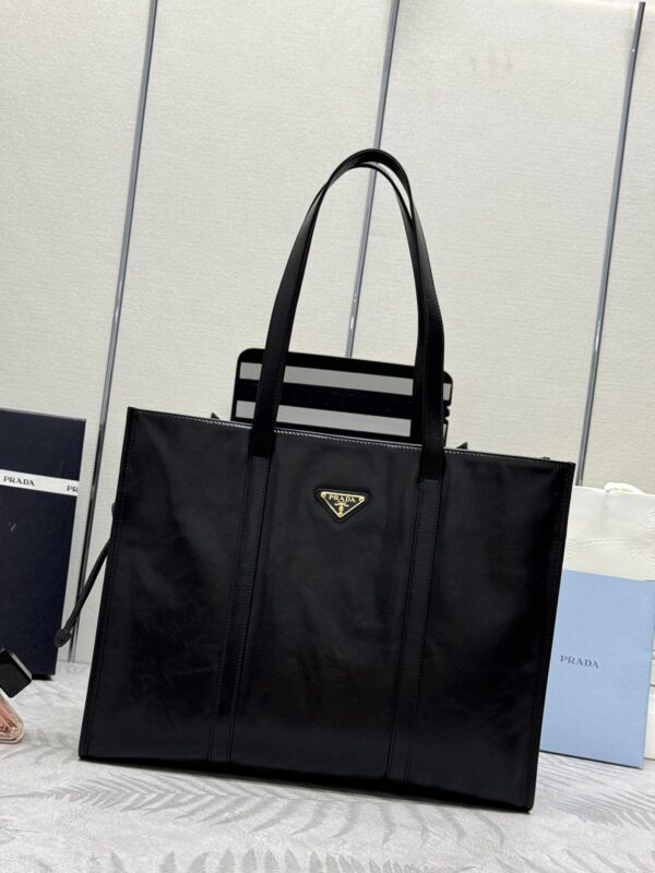 Replica Prada Antique Nappa Tote Black - Best Fake Designer Bags