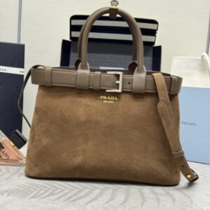 Replica Prada Suede Buckle - Best Fake Designer Bags