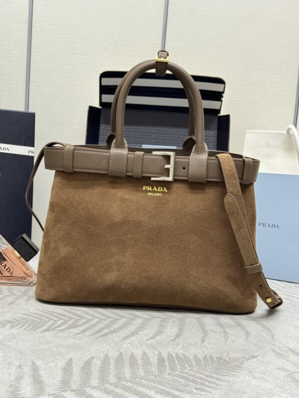 Replica Prada Suede Buckle - Best Fake Designer Bags