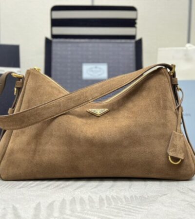 Replica Prada Prada Aimée Suede Large - Best Fake Designer Bags