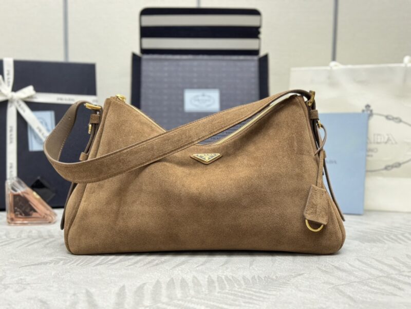 Replica Prada Prada Aimée Suede Large - Best Fake Designer Bags